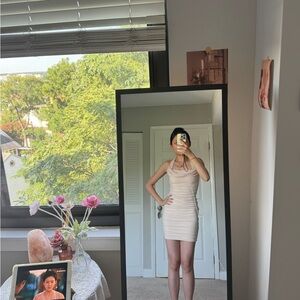 Oh Polly Nude Bodycon Dress